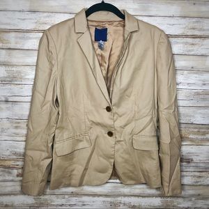J. Crew Khaki Blazer Size 6